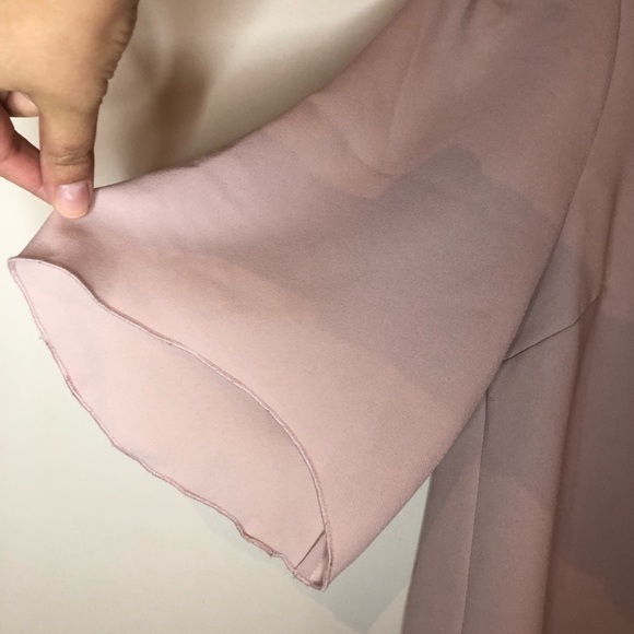 Wilfred bell-sleeve cropped blouse in pale lilac, extra small - Picture 5 of 7